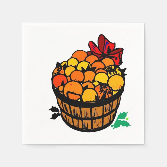 Harvest Basket Napkins (Front)