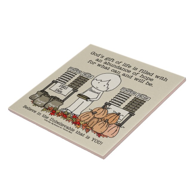 Harvest Blessing Ceramic Tile (Side)