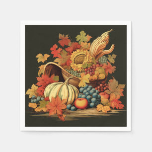 Harvest Blessings Basket: Bountiful Feast Napkins