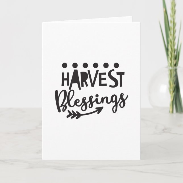 Harvest Blessings Card (Front)