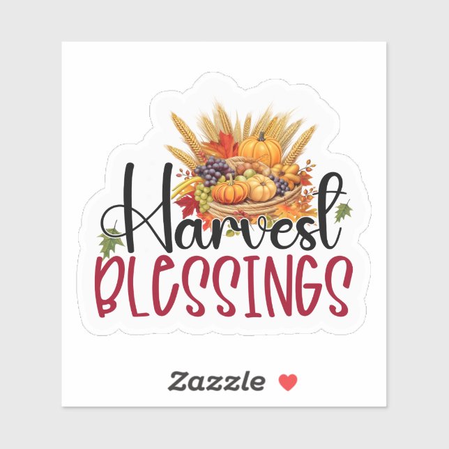 Harvest Blessings Sticker (Sheet)