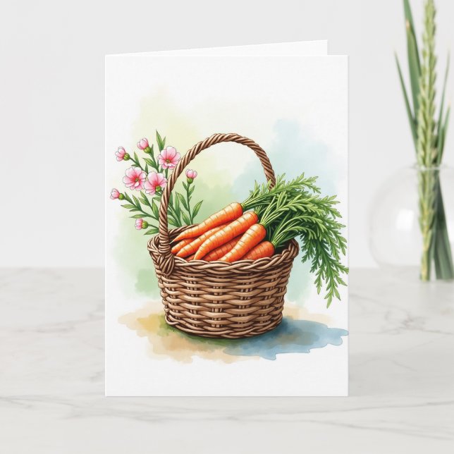 Harvest Bloom Basket Card (Front)