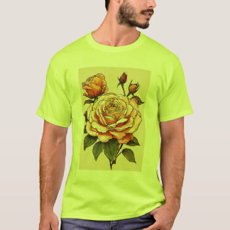 Harvest Bloom: Thanksgiving Rose & Bud Elegance" T-Shirt