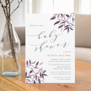 Harvest Blush Baby Shower Invitation