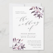 Harvest Blush | Watercolor Wedding Invitation (Front)