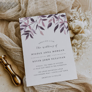 Harvest Blush Wedding Invitation
