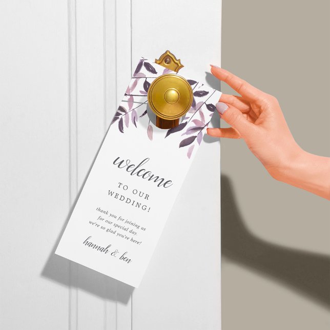 Harvest Blush Wedding Welcome/Do Not Disturb Door Hanger (Creator Uploaded)