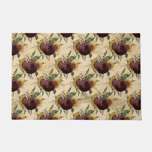 Harvest Bouquet Doormat (Front)
