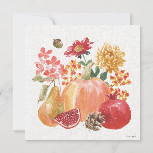 Harvest Bouquet Holiday Card