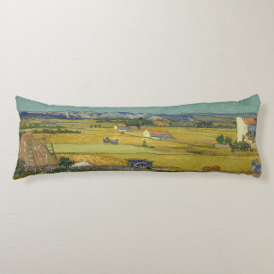 Harvest by Vincent Van Gogh Body Pillow