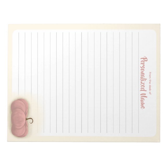 Harvest Charm - Lined  Notepad (Front)