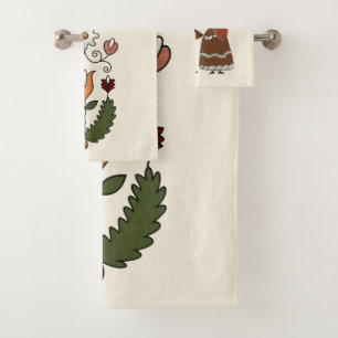 Harvest Dance Bath Towel Set