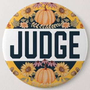 Harvest Fall Autumn Halloween Contest Judge Button
