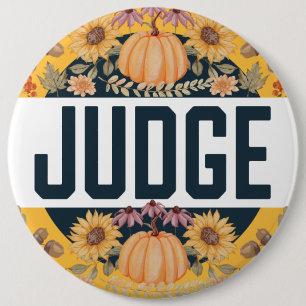 Harvest Fall Autumn Halloween Contest Judge Button