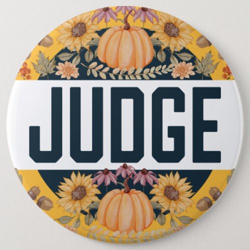 Harvest Fall Autumn Halloween Contest Judge Button