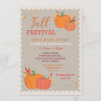 Harvest Fall Festival Pumpkin Leaves Autumn Event