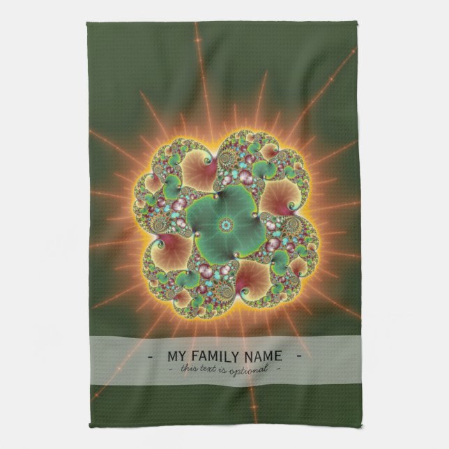Harvest Festival - Abstract Art Kitchen Towel (Vertical)