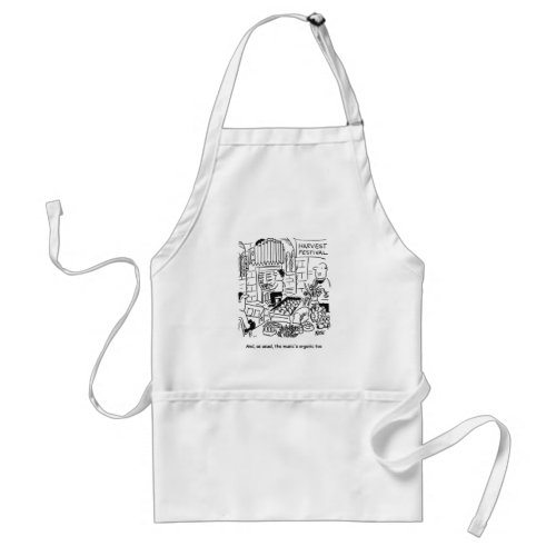 Harvest Festival Church Service with Church Organ Adult Apron