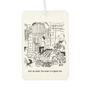 Harvest Festival Church Service with Church Organ Air Freshener