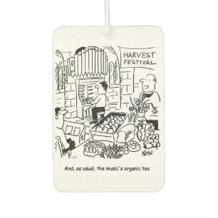 Harvest Festival Gag. Personalise with a Message Air Freshener