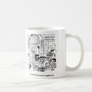 Harvest Festival Service with Church Organist Coffee Mug