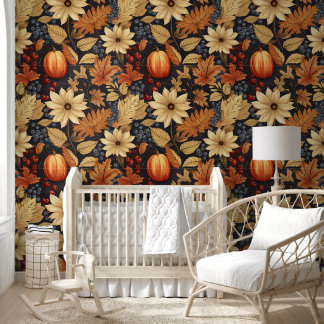 Harvest Floral Symphony Wallpaper