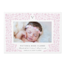 Harvest Flowers Birth Announcement