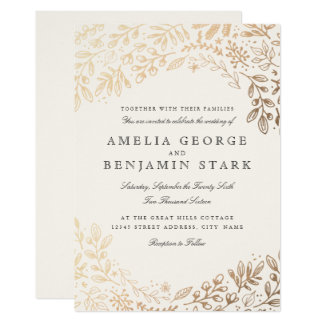 Harvest Flowers Invitation
