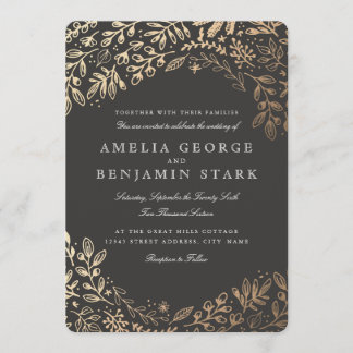 Harvest Flowers Invitation
