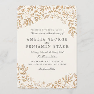 Harvest Flowers Invitation