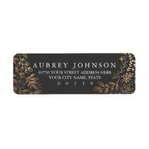 Harvest Flowers Label