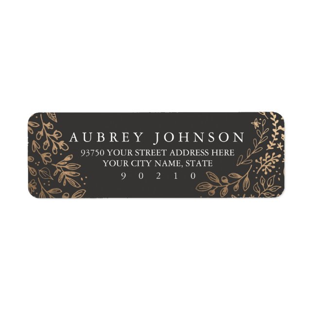 Harvest Flowers Label (Front)