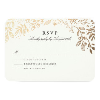 Harvest Flowers RSVP Card
