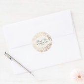 Harvest Flowers Wedding Classic Round Sticker (Envelope)