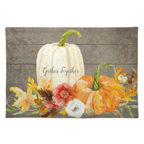 Harvest Gather Together Family Thanksgiving Decor Placemat
