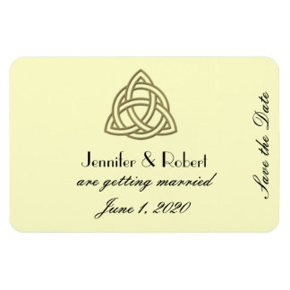 Harvest Gold Celtic Knot Save the Date Magnet