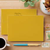 Harvest Gold Return Address Envelope for 5"x7" (Desk)