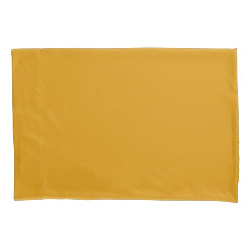Harvest Gold Solid Color Pillow Case