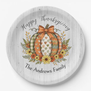 Harvest Grace Thanksgiving Paper Plates