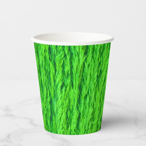 Harvest Green Grass Seed Photo Paper Cups