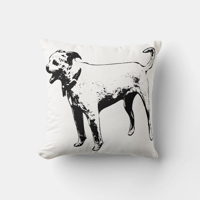 Harvest Guardian Throw Pillow (Front)