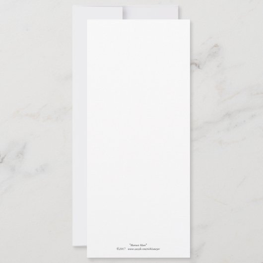 Harvest Hare flat card (Back)