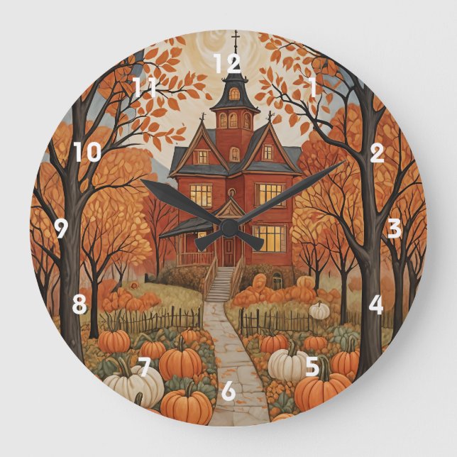 Harvest Haunt Large Clock (Front)