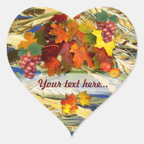 Harvest Heart Heart Sticker