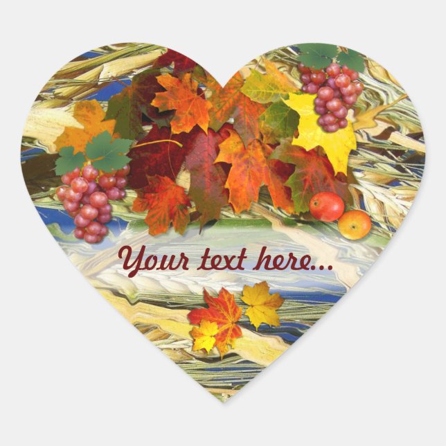 Harvest Heart Heart Sticker (Front)