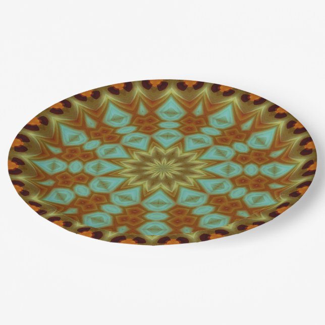 harvest holiday  paper plates (Angled)