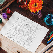 Harvest Home Coloring Book Postcard