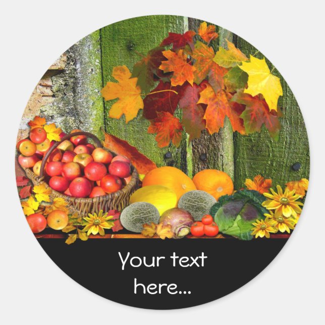 Harvest Home  ~  Round Sticker (Front)