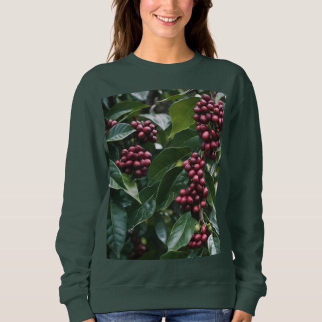 **"Harvest in Bloom: Coffee Beans on the Tree"** Sweatshirt (Front)