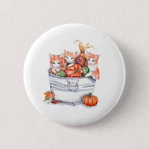 Harvest Kittens Button